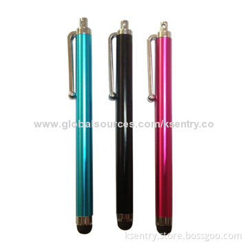 Capacitive Stylus/Touch Pen for iPad/2/3 and iPhone 4/5, with Lighting and Laser Bottom